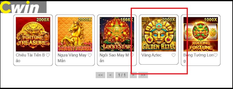 Cách tham gia game Vàng Aztec tại nhà cái Cwin chi tiết